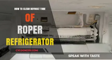 Clearing the Defrost Tube: A Simple Guide for Roper Refrigerators