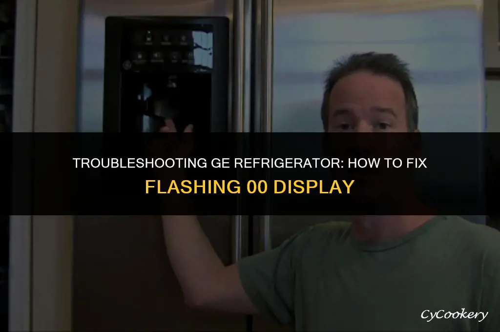 how to clear flashing 00 on ge refrigerator