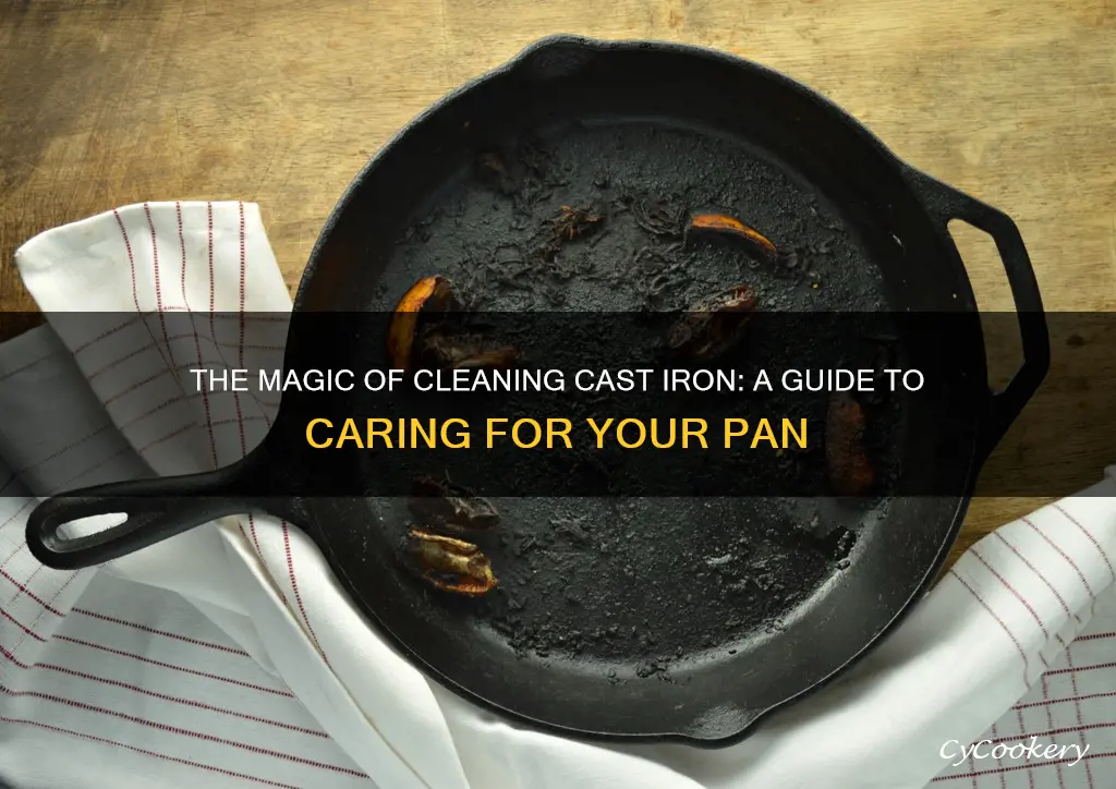 how to cleb cast iron pan