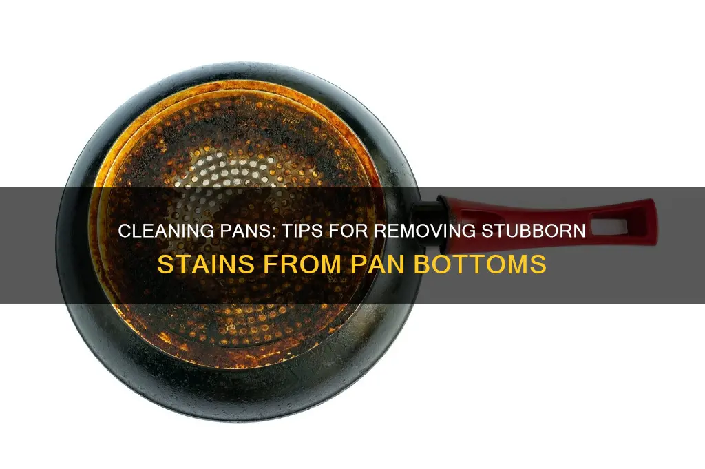 how to clen the bottom of a pan