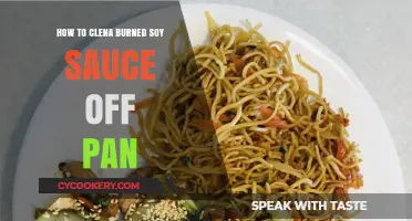 Easy Cleaning: Removing Burned Soy Sauce from Pans