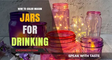 Easy DIY: Coloring Mason Jars for Stylish Drinking Glasses