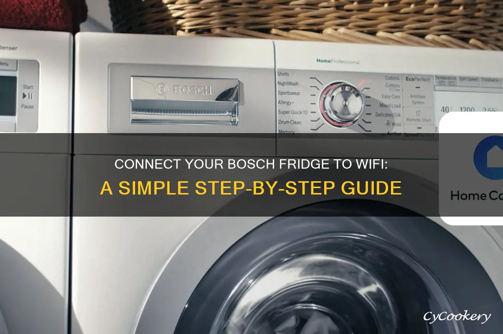 how to connect bosch refrigerator to wifi