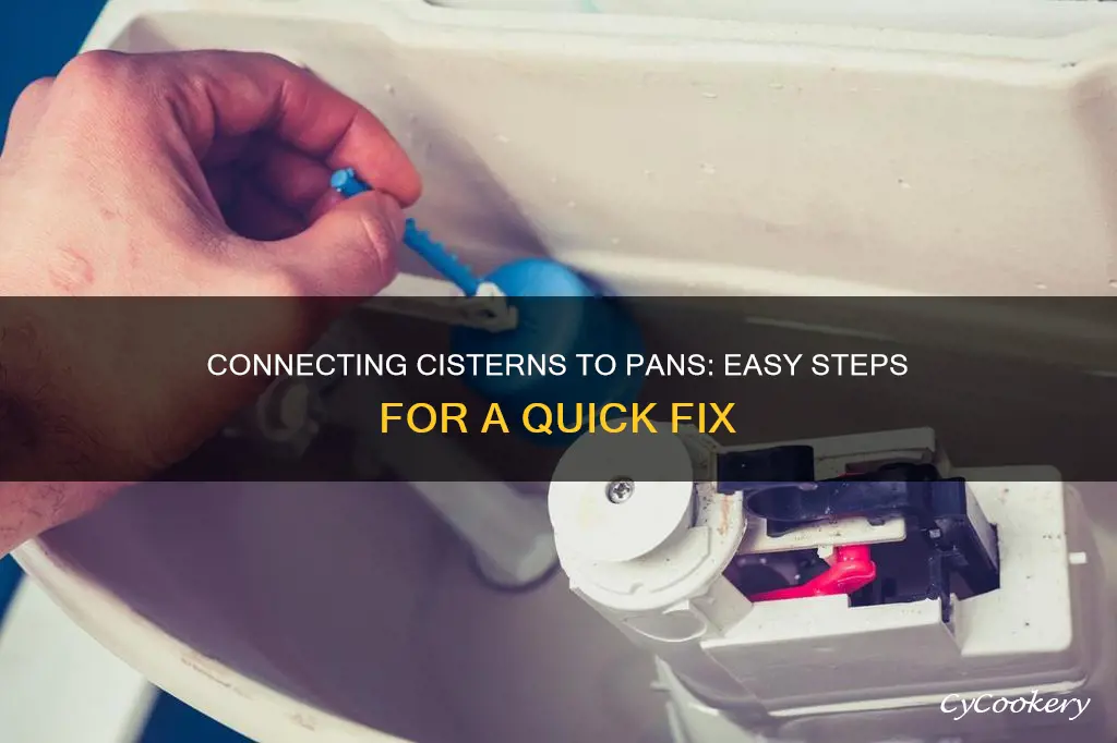 how to connect cistern to pan