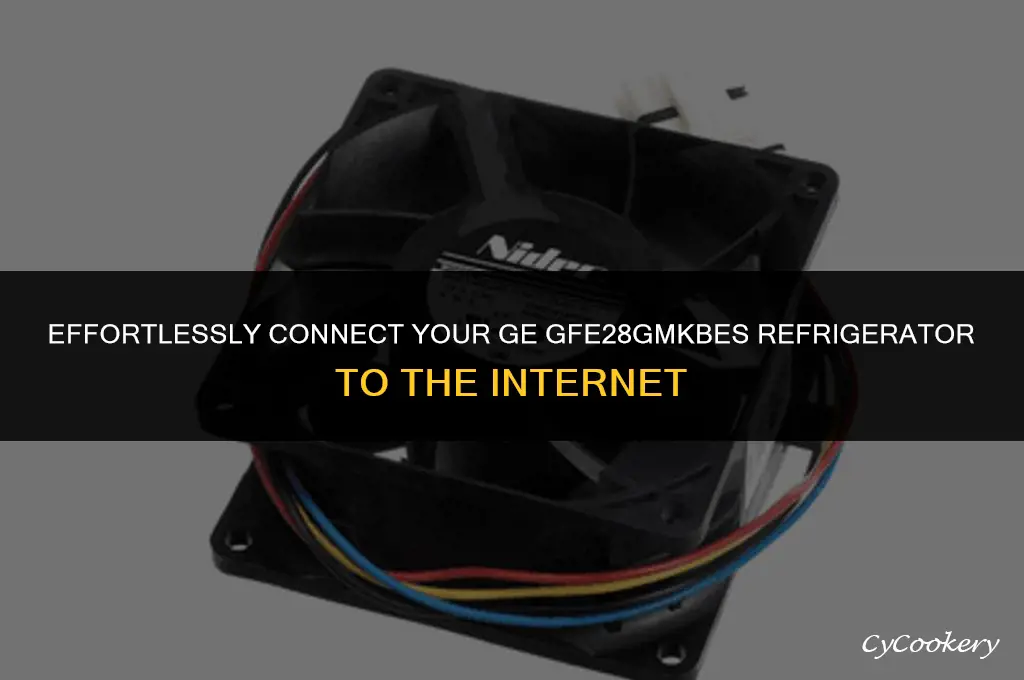 how to connect ge refrigerator gfe28gmkbes to internet