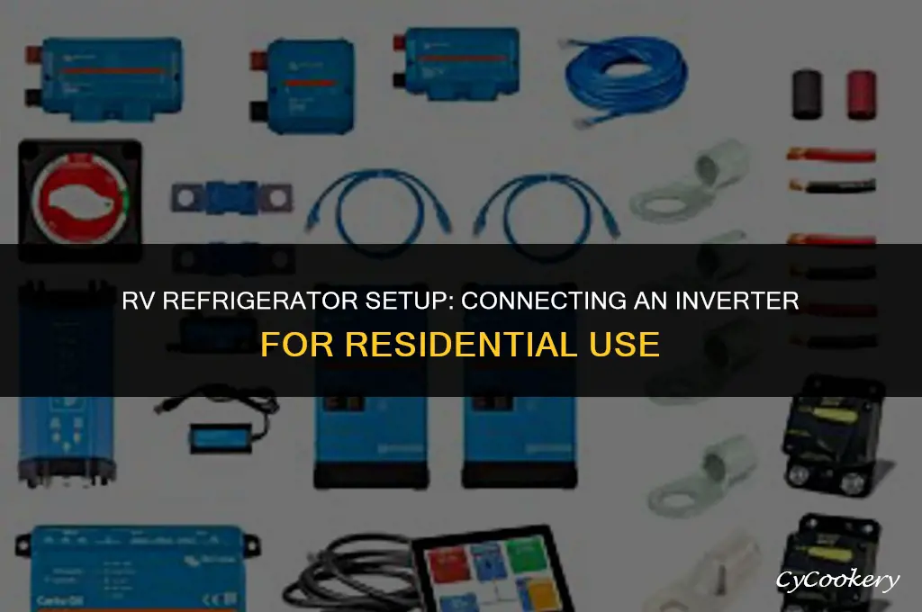 how to connect inverter for residential refrigerator in rv