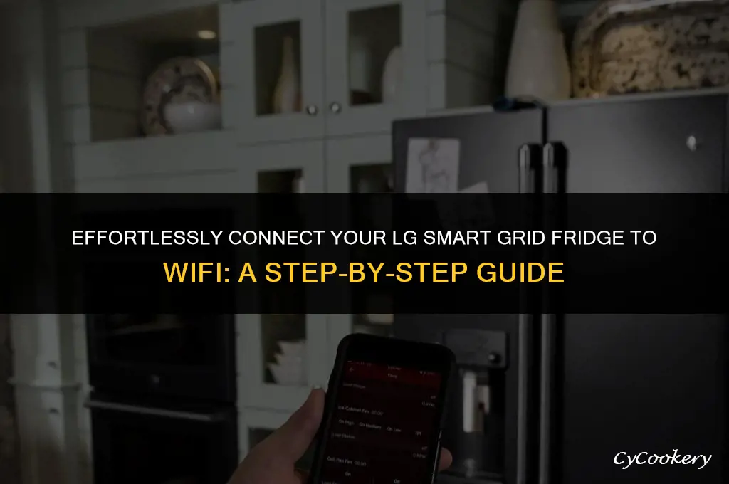 how to connect lg refrigerator smart grid to wifi