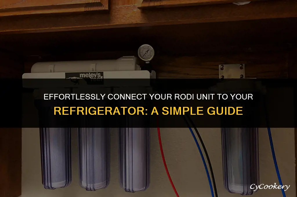 how to connect my rodi unit to refrigerator