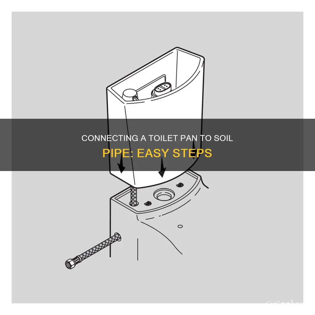 how to connect toilet pan to soil pipe