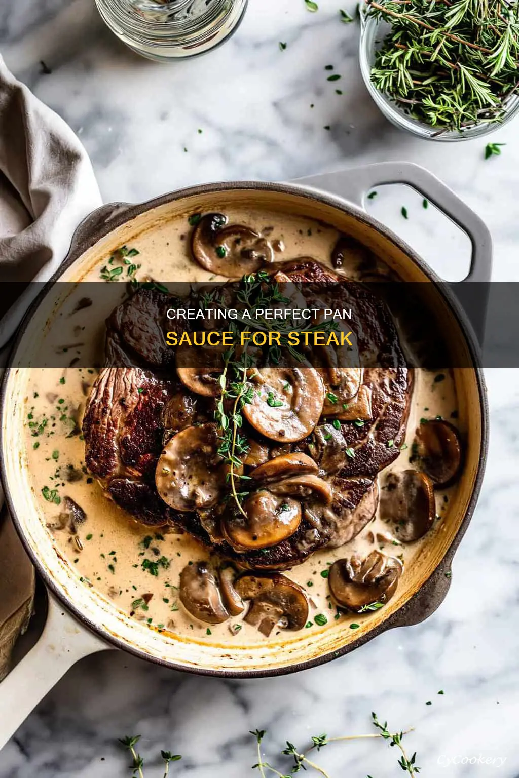 how to construct a pan sauce for steak