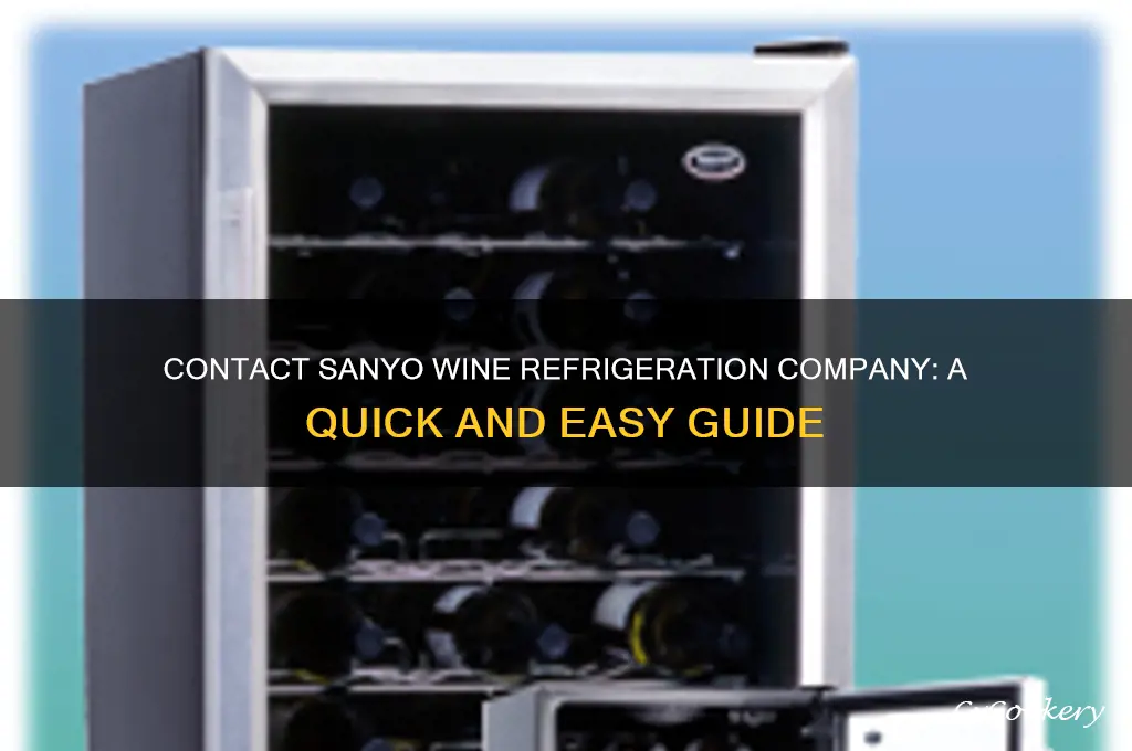 how to contact sanyo wine refrigeration company