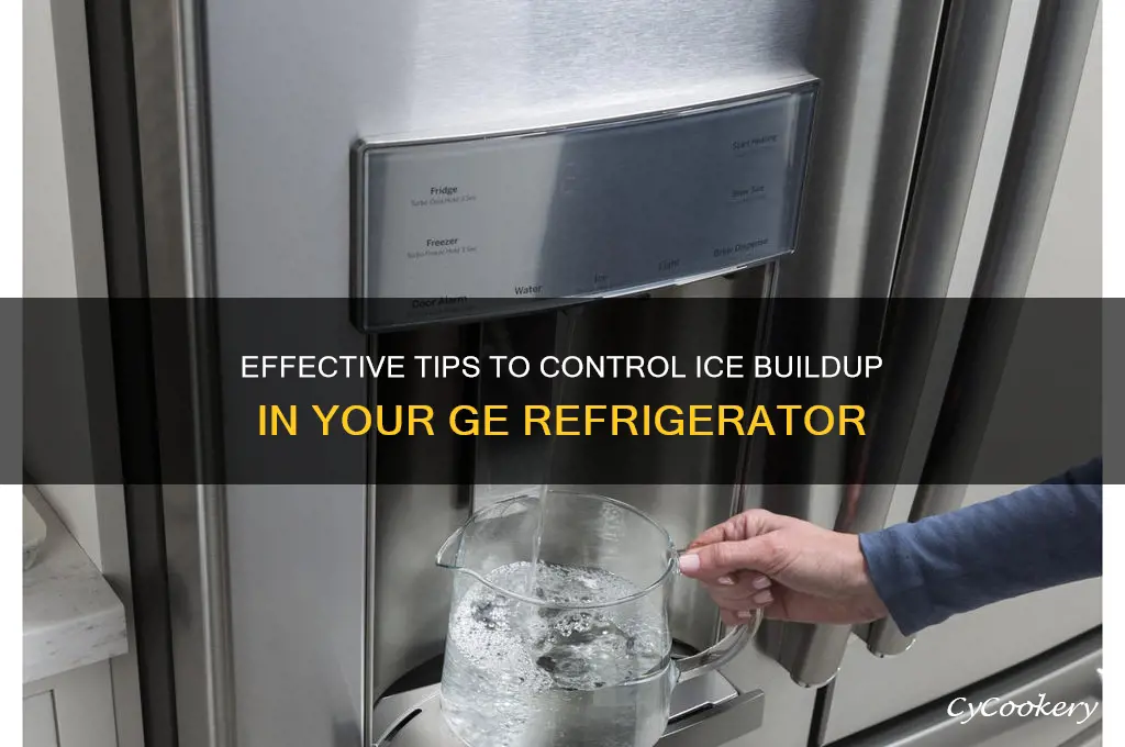 how to control ice on ge refrigerator