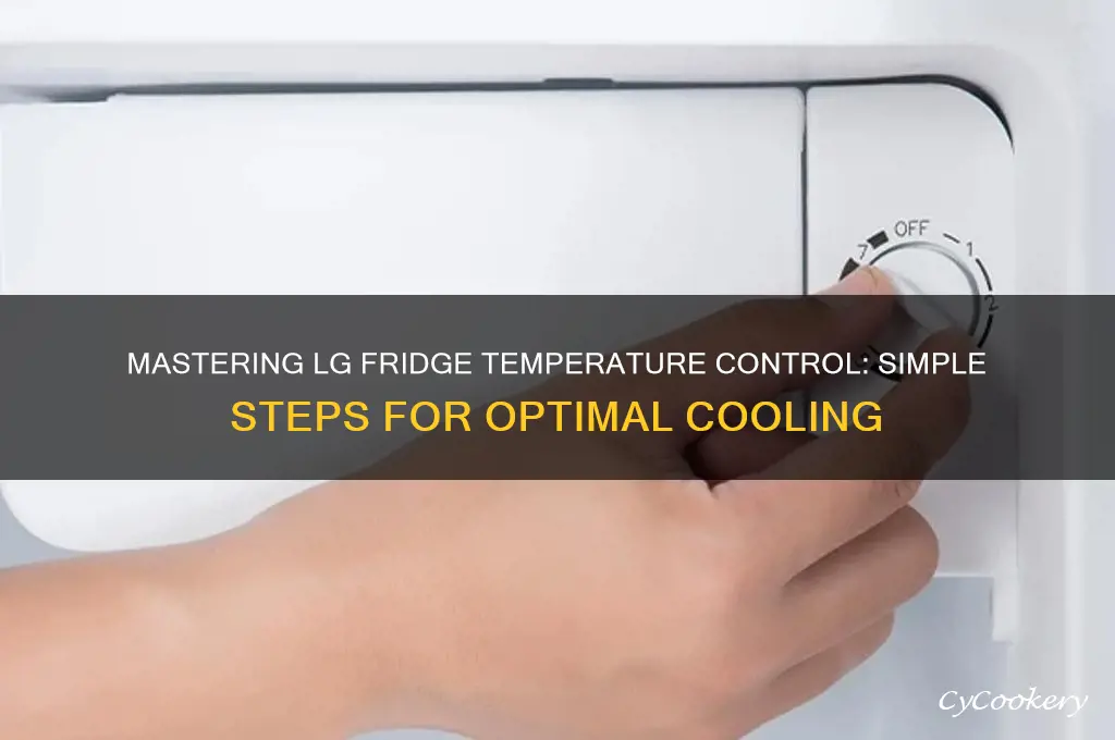 how to control temperature in lg refrigerator