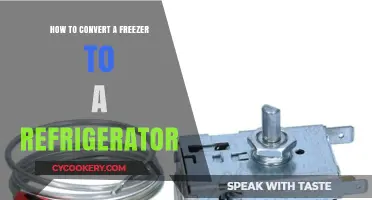 Chill Switch: Transforming Your Freezer into a Refrigerator