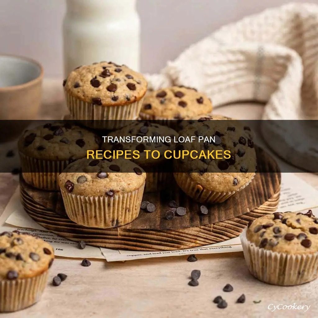 how to convert a loaf pan recipe to cupcake