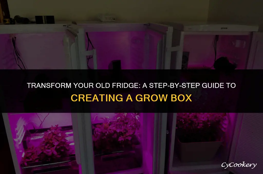 how to convert a refrigerator into a grow box
