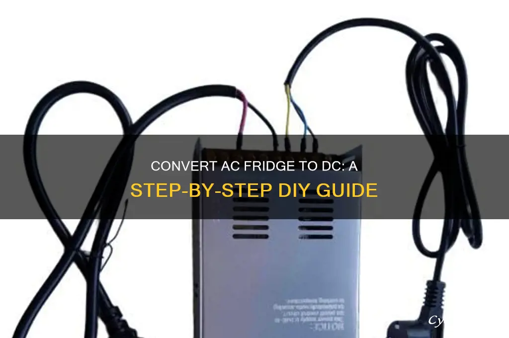 how to convert ac refrigerator to dc