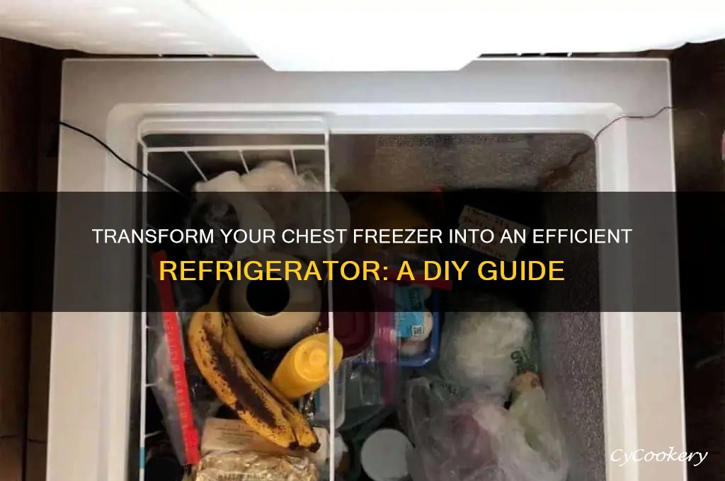 how to convert chest freezer to refrigerator