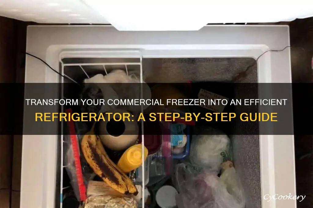 how to convert commercial freezer to refrigerator
