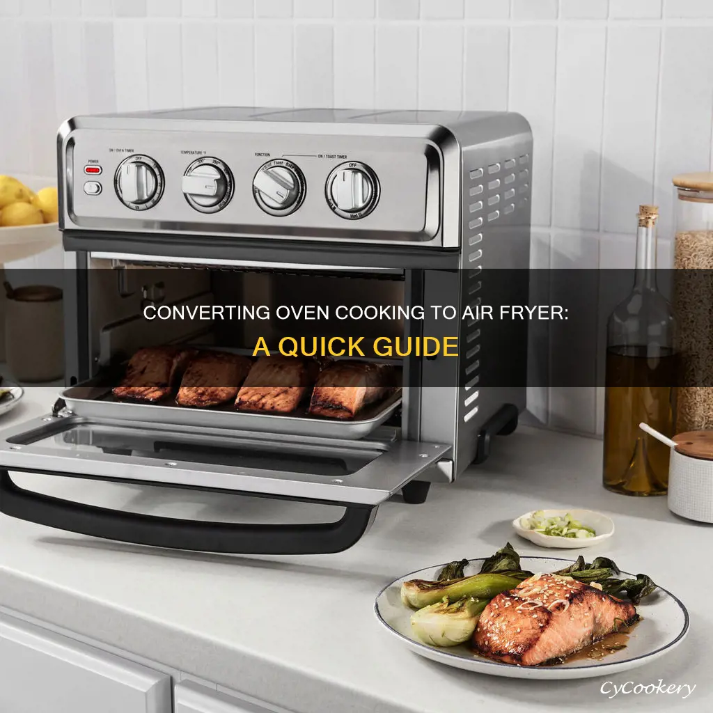 how to convert oven cooking to air fryer
