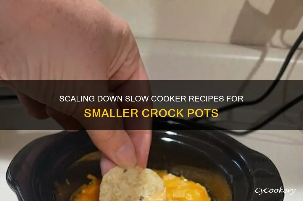 how to convert slow cooker recipes to smaller crock pot