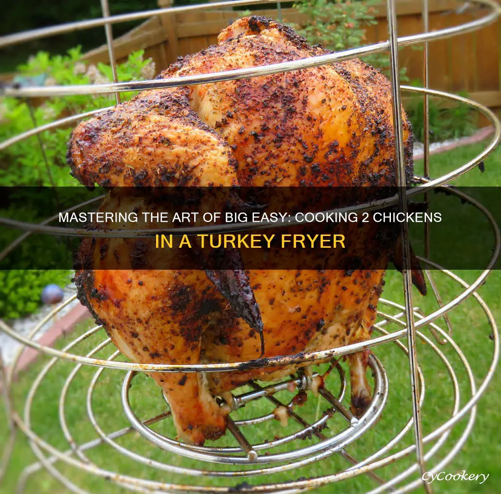 how to cook 2 chickens in big easy turkey fryer