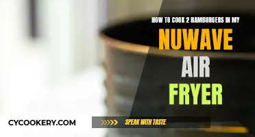 Air Frying Double Cheeseburgers in a Nuwave