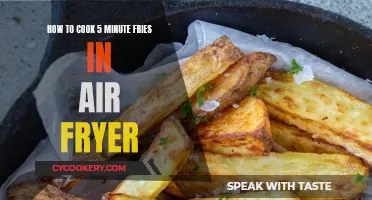 Crispy, Fast Fries: Air Fryer Magic in 5 Minutes