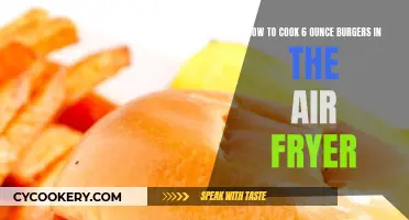 Juicy, Perfectly Cooked: Air Fryer 6-Ounce Burgers