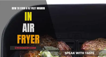 Air-fried Filet Mignon: Perfect 6-oz Portion