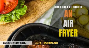 Air-Fried Beef Burgers: Quick, Tasty, and Healthy!