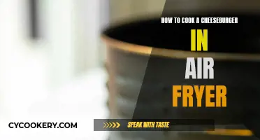 Air-Fryer Cheeseburger: Quick, Crispy, and Juicy
