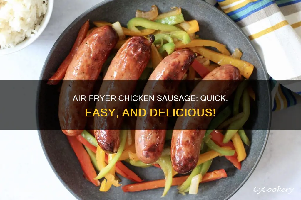 how to cook a chicken sausage in the air fryer