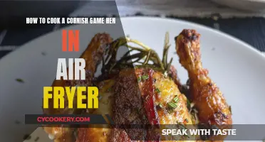 Air-Fried Cornish Game Hens: Quick, Easy, and Delicious