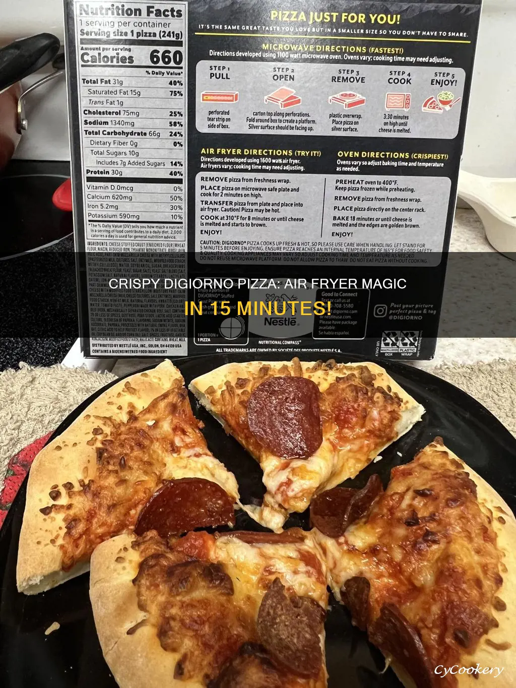 how to cook a digiorno pizza in an air fryer