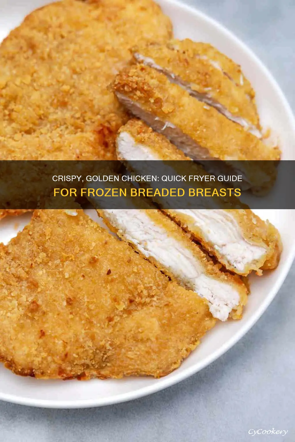 how to cook a frozen breaded chicken breast in fryer