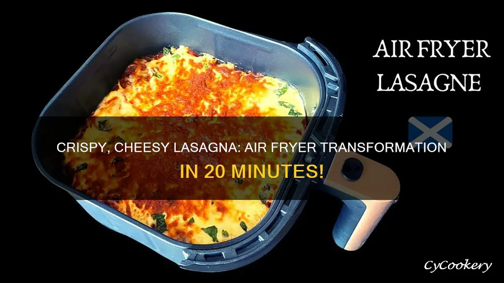 how to cook a frozen lasagna in an air fryer