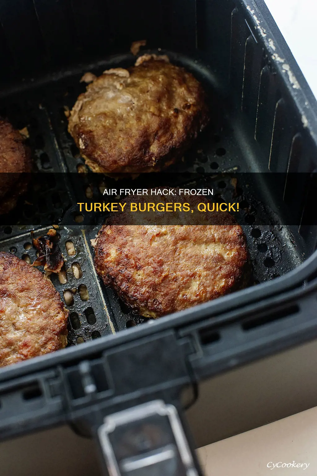 how to cook a frozen turkey burger in air fryer