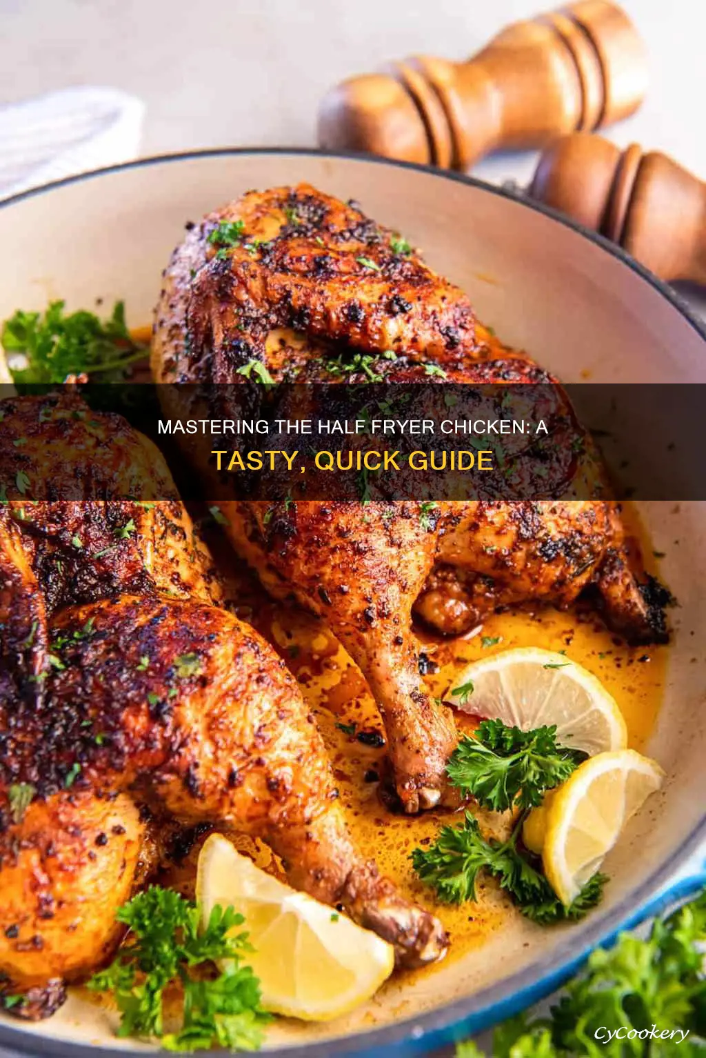 how to cook a half fryer chicken