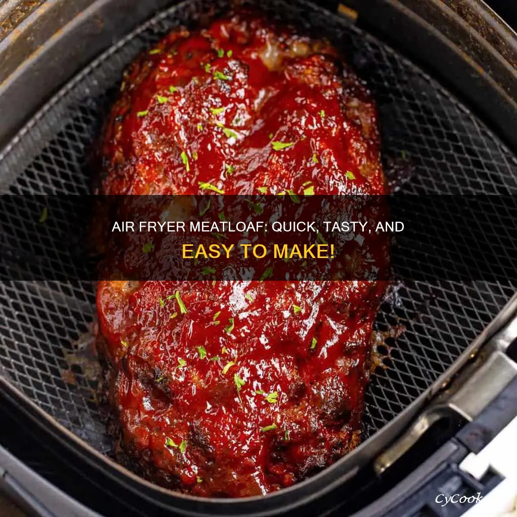 how to cook a meatloaf in an air fryer oven