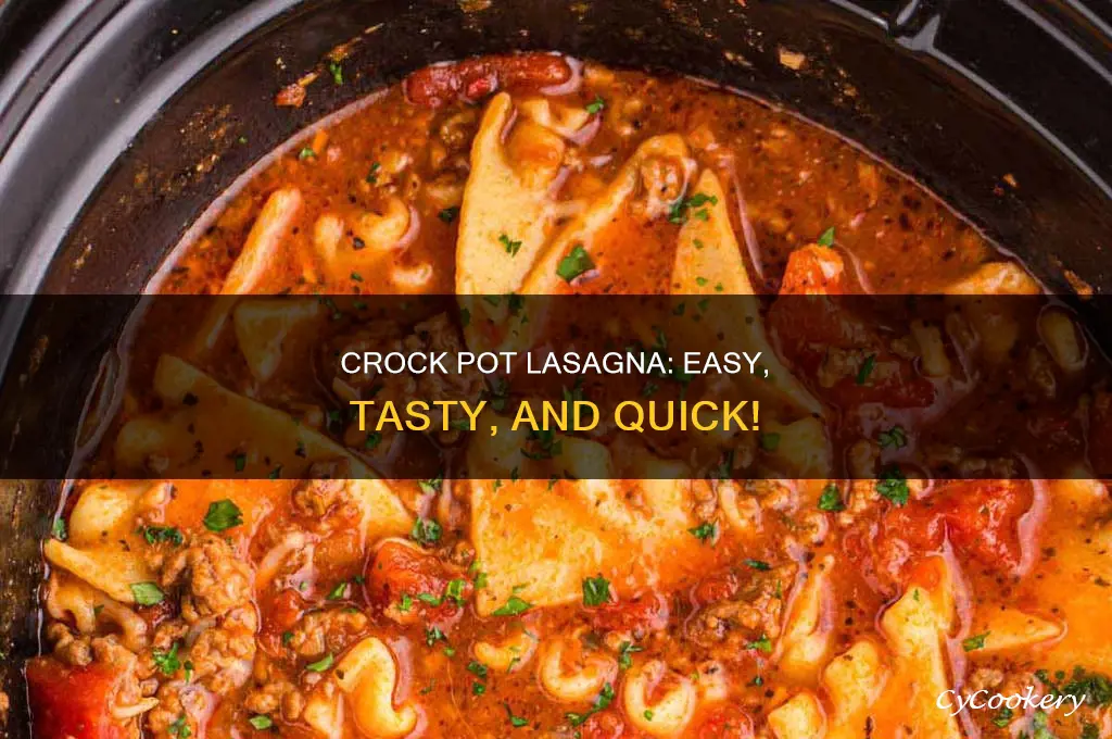 how to cook a prepackaged lasagna in crock pot