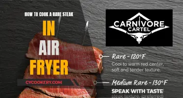 Air Fryer Steak: Rare and Perfect