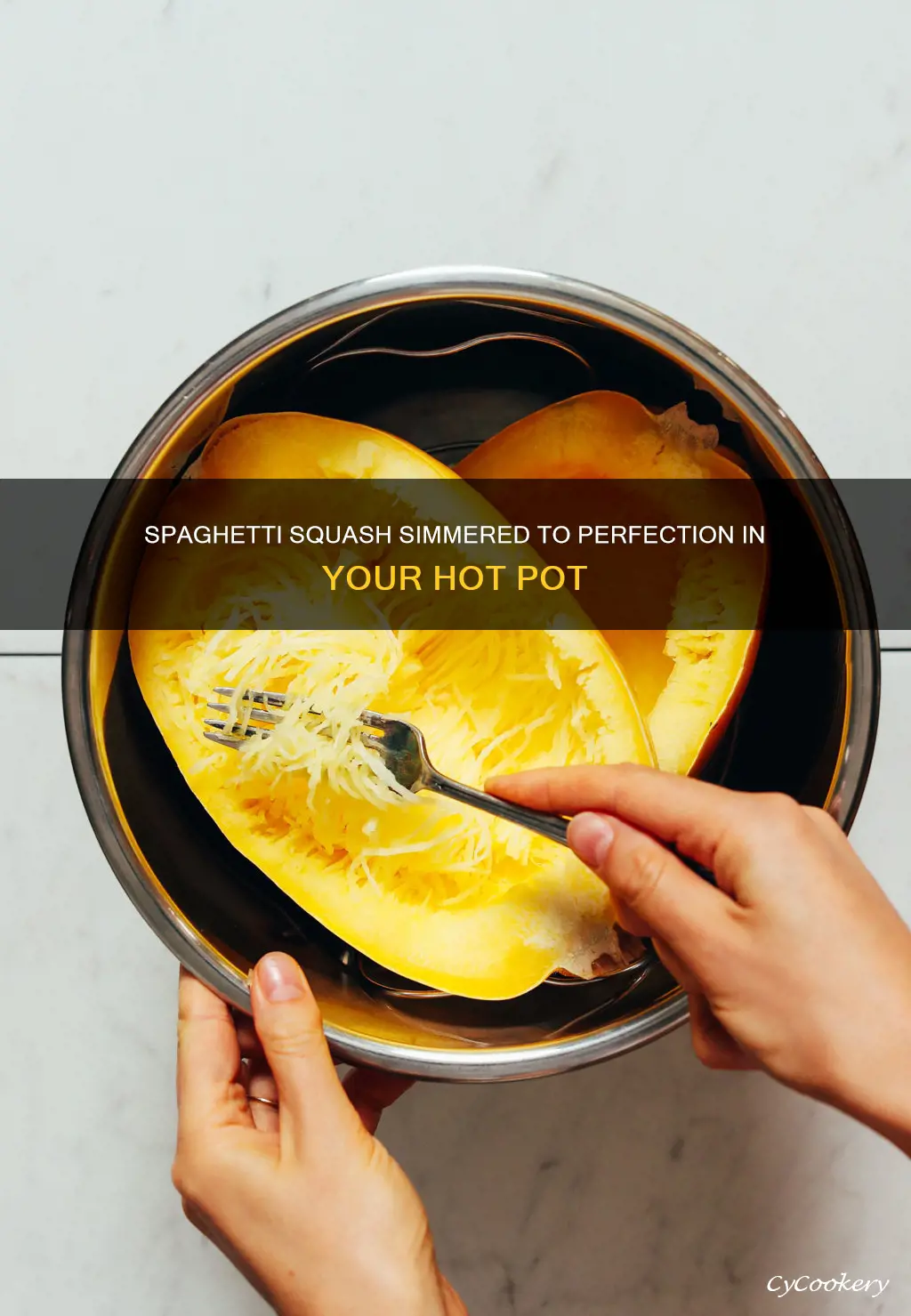 how to cook a spaghetti squash in a hot pot