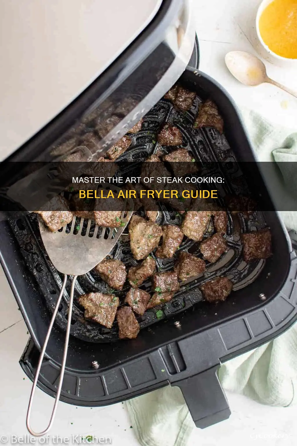 how to cook a steak in a bella air fryer