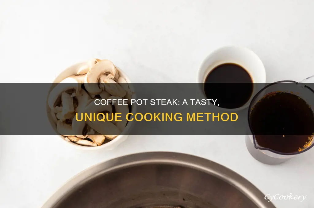 how to cook a steak in a coffee pot