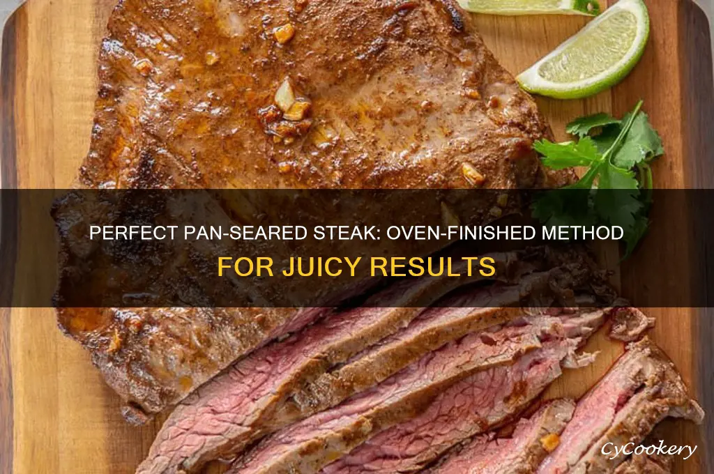 how to cook a steak using pan and oven method