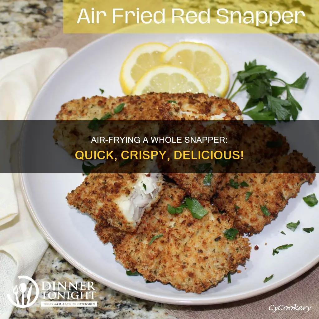 how to cook a whole snapper in nuwave air fryer