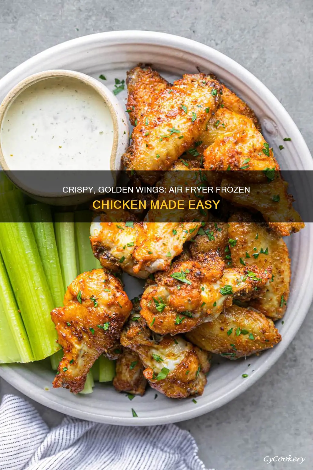 how to cook air fryer frozen chicken wings