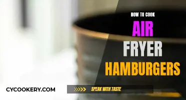 Crispy, Juicy Hamburgers: Air Fryer Cooking Made Easy