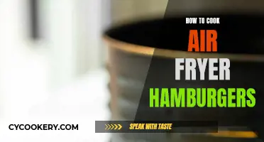 Air-Fried Hamburgers: Quick, Easy, and Delicious!